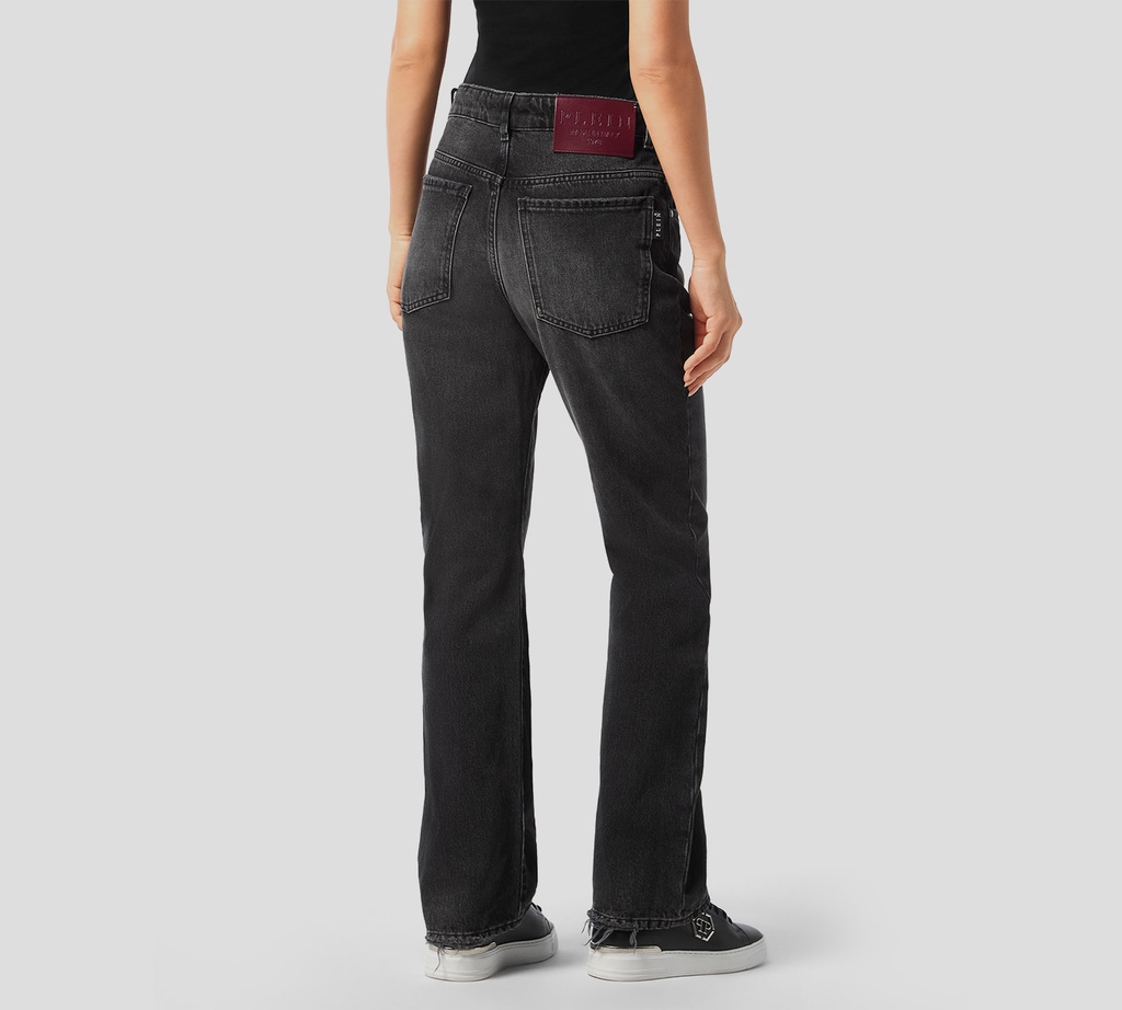 Philipp Plein - JEANS NEGRO DE CORTE RECTO