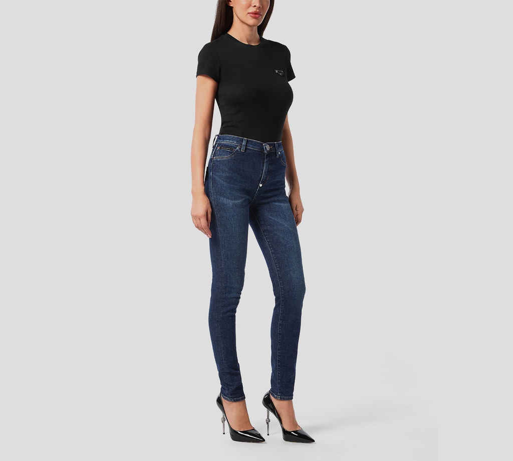 Philipp Plein - BLUE JEANS DE CINTURA ALTA