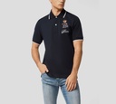 Philipp Plein - POLO AZUL OSCURO CON OSITO DE PELUCHE