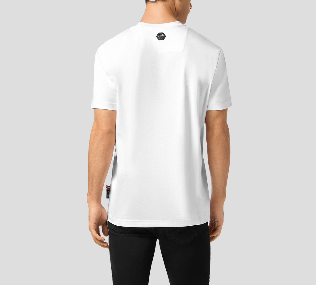 Philipp Plein - FRANELA BLANCA DE ALGODÓN GRUESO CON OSITO DE PELUCHE