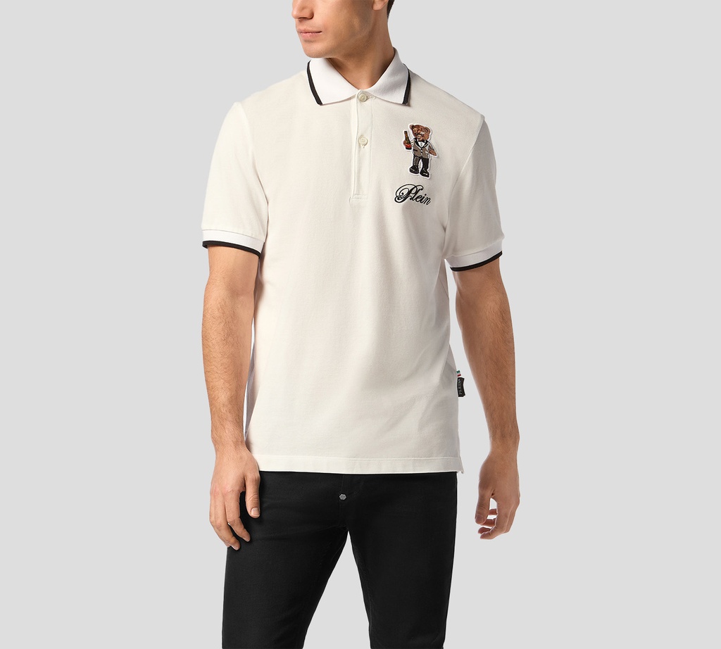 Philipp Plein - POLO OFF WHITE TEDDY