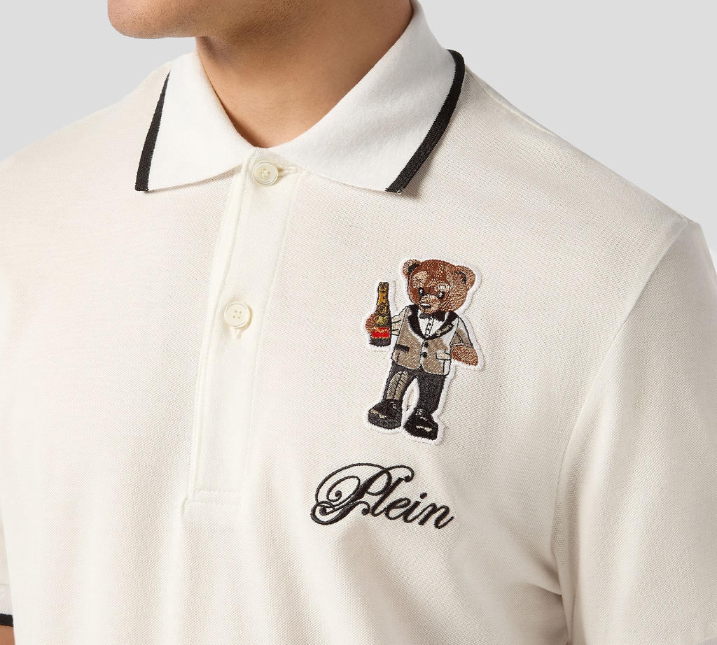 Philipp Plein - POLO OFF WHITE TEDDY