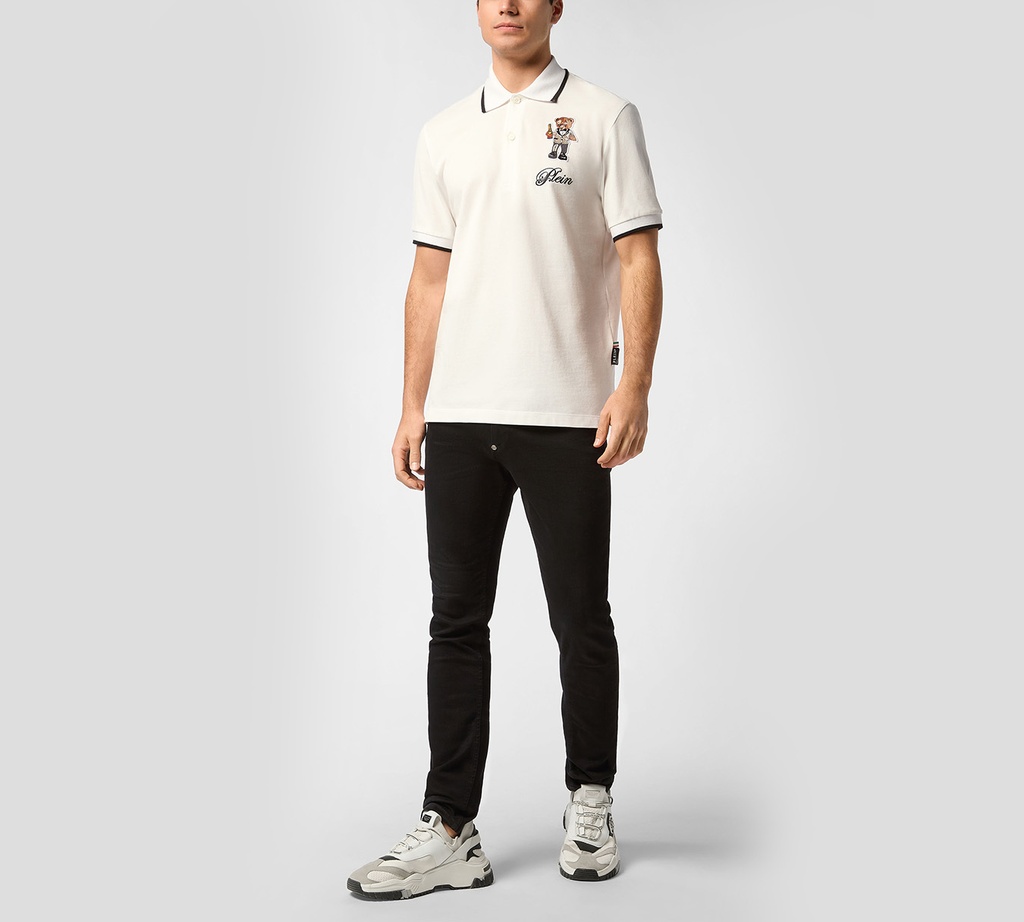 Philipp Plein - POLO OFF WHITE TEDDY