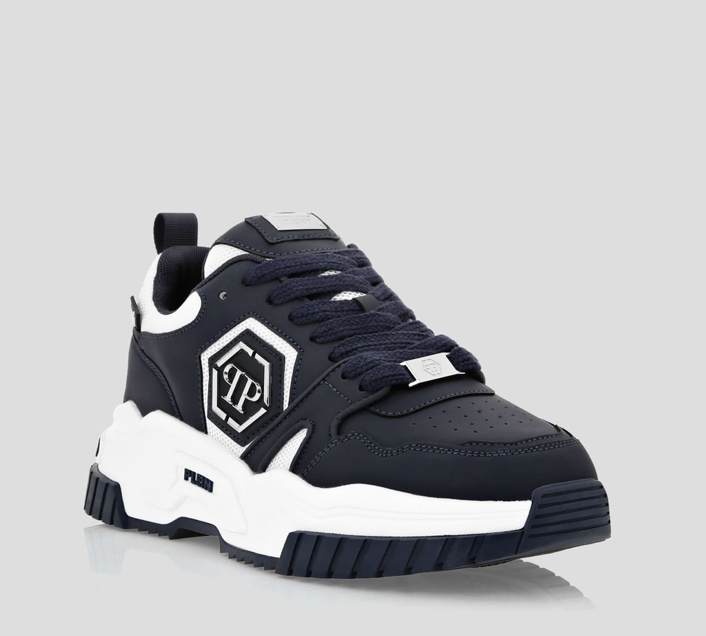 Philipp Plein - SNEAKERS AZUL OSCURO Y BLANCO PREDATOR PP HEXAGON