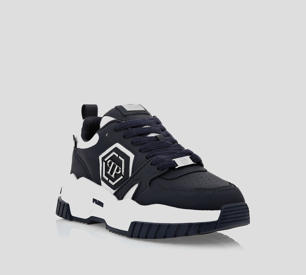 Philipp Plein - SNEAKERS AZUL OSCURO Y BLANCO PREDATOR PP HEXAGON