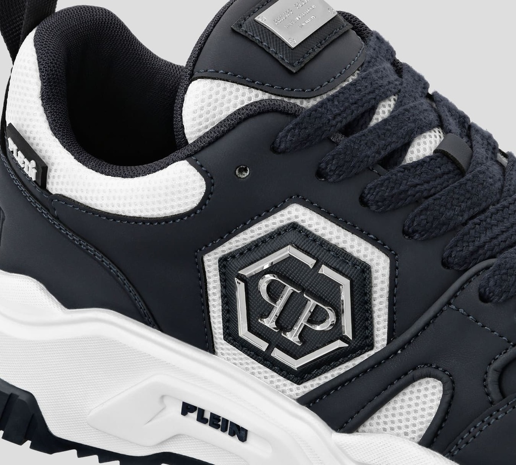 Philipp Plein - SNEAKERS AZUL OSCURO Y BLANCO PREDATOR PP HEXAGON