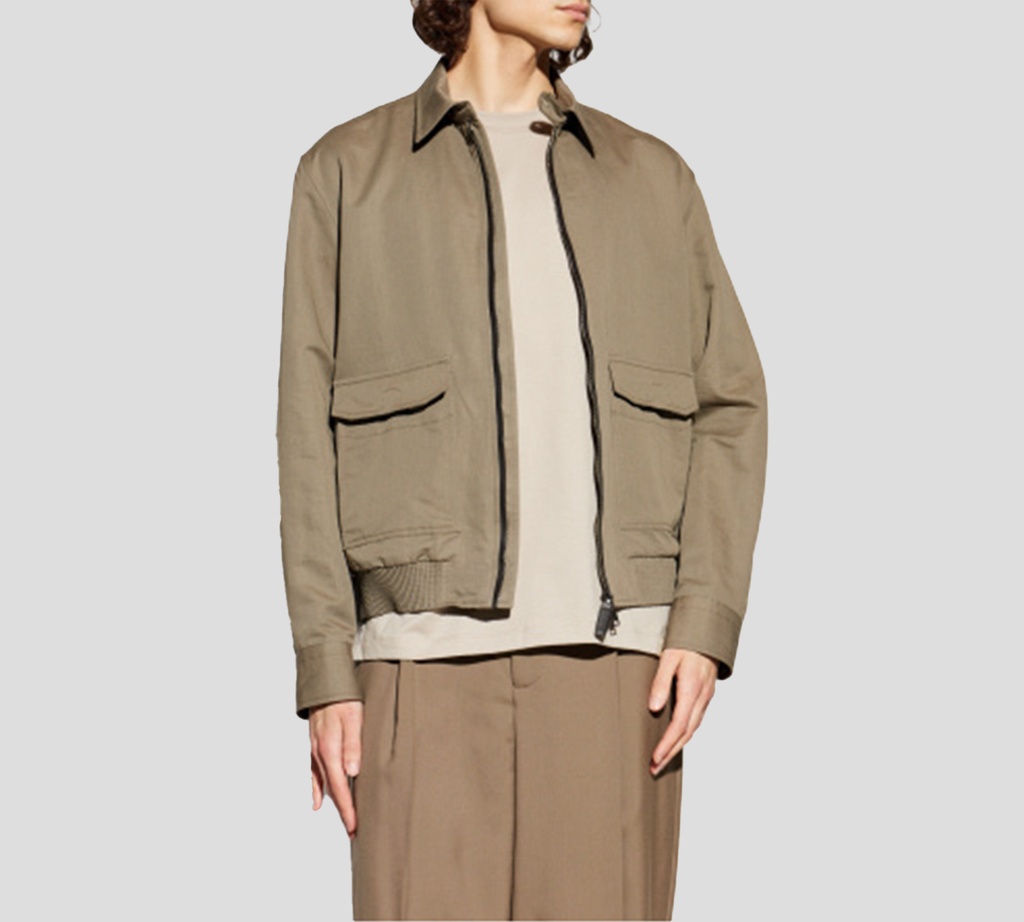Brioni - CHAQUETA VERDE MILITAR