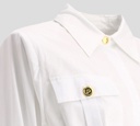 Elisabetta Franchi - BLUSA OVERSIZE CON BOTONES DORADOS 100