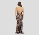 Elisabetta Franchi - VESTIDO DE TIRAS CON ESTAMPADO DE CAIMAN