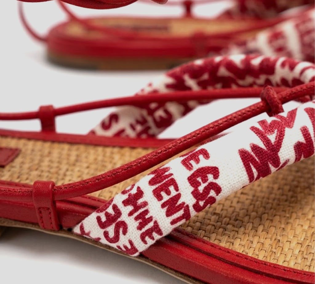 Dsquared2 - SANDALIAS ROJAS CON TRENZAS