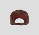Dsquared2 - GORRA MARRON CON BORDADO AMARILLO Y ROJO