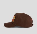 Dsquared2 - GORRA MARRON CON BORDADO AMARILLO Y ROJO