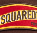 Dsquared2 - GORRA MARRON CON BORDADO AMARILLO Y ROJO