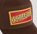 Dsquared2 - GORRA MARRON CON BORDADO AMARILLO Y ROJO