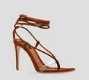 Dsquared2 - SANDALIAS MARRONES CON TACON Y TRENZAS