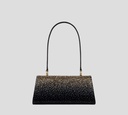 Elie Saab - CARTERA DE PIEL EPAULETTE CON ADORNOS DE CRISTAL COLOR DORADO