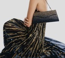 Elie Saab - CARTERA DE PIEL EPAULETTE CON ADORNOS DE CRISTAL COLOR DORADO