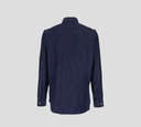 Dsquared2 - CAMISA AZUL OSCURO DE JEAN Y BOTONES BLANCOS