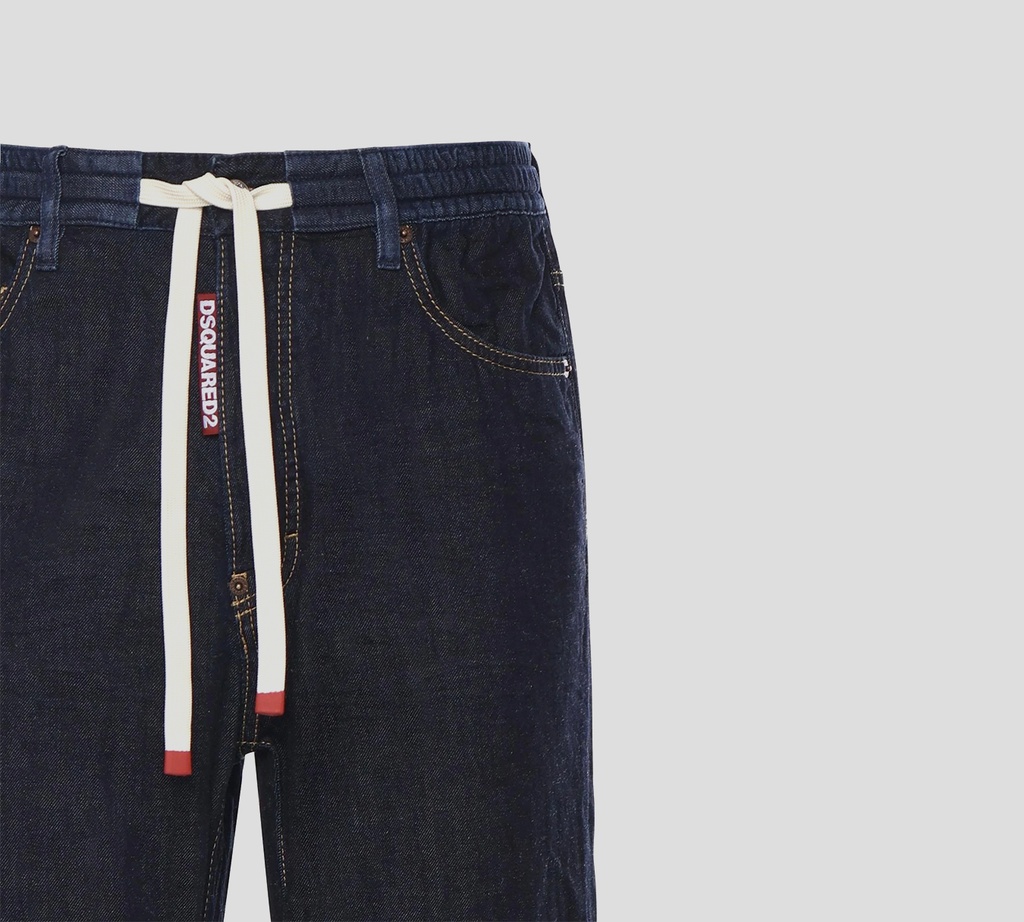 Dsquared2 - JEANS NAVY CON LIGA Y CORDON EN CINTURA