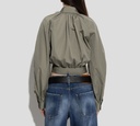 Dsquared2 - CAMISA VERDE MILITAR CORTA