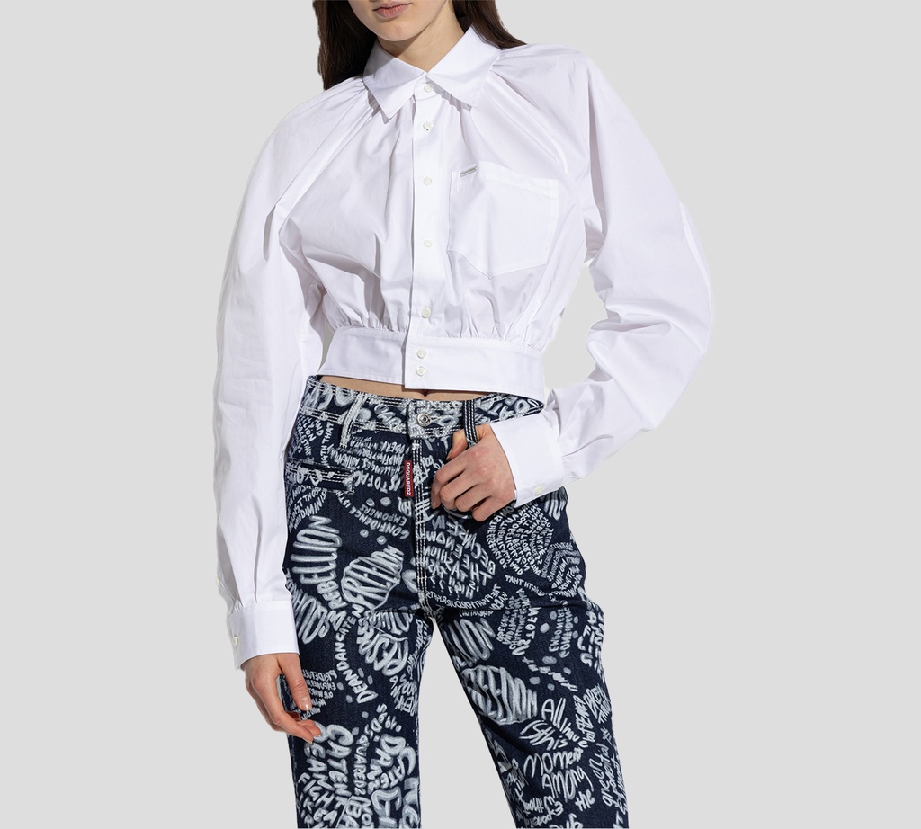 Dsquared2 - CAMISA BLANCA CORTA