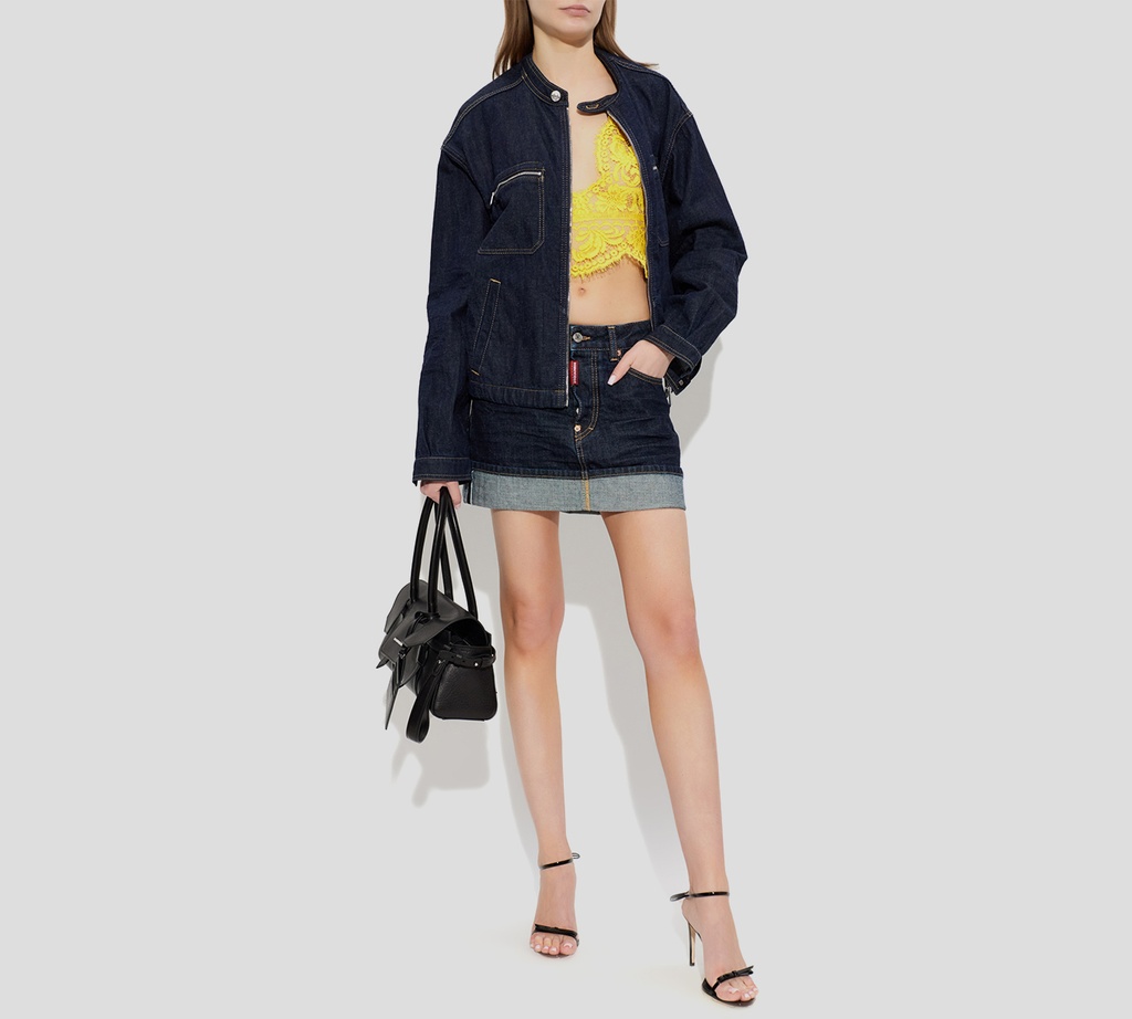 Dsquared2 - CHAQUETA DE JEANS CON CIERRE FRONTAL