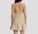 Dsquared2 - VESTIDO MIDI BEIGE