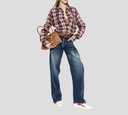 Dsquared2 - JEANS DENIM AZUL CON MANCHAS DE PINTURA Y COSTURA EN CURVA
