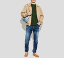 Dsquared2 - CHAQUETA BEIGE CON CIERRE FRONTAL