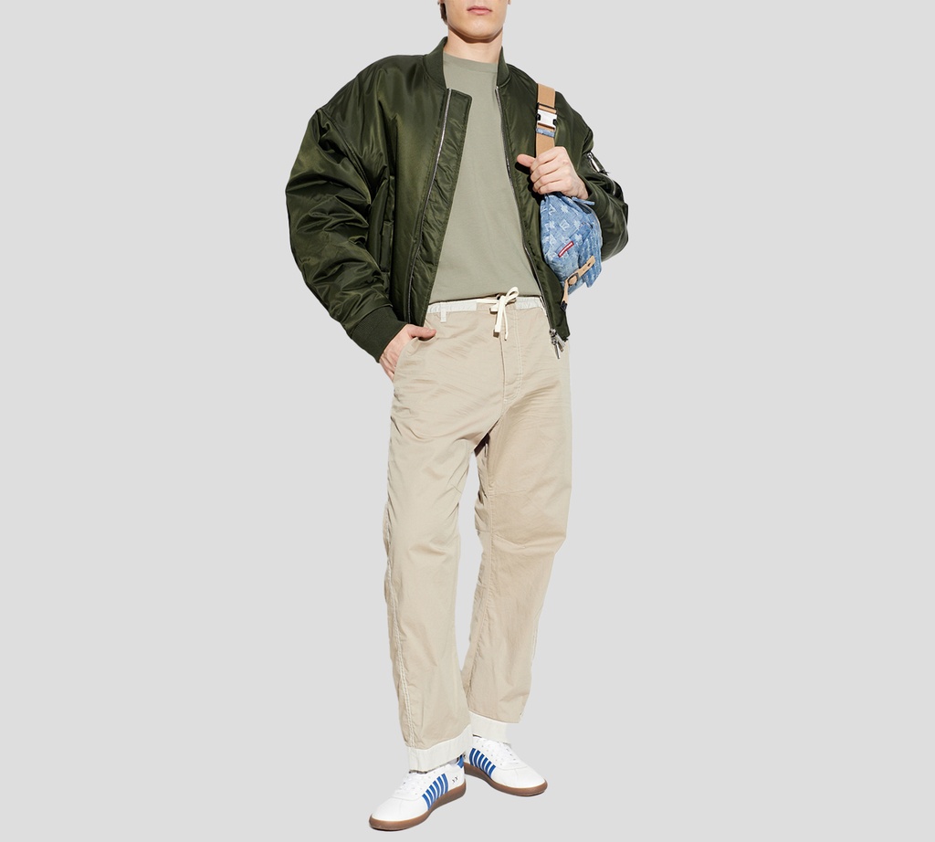 Dsquared2 - PANTALON BEIGE CON ELASTICO EN CINTURA Y CORDON