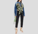 Dsquared2 - CAMISA DE JEANS CORTA Y DISEÑO TROPICAL