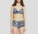 Dsquared2 - TOP DE JEANS AZUL CON LETRAS BANCAS