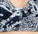 Dsquared2 - TOP DE JEANS AZUL CON LETRAS BANCAS