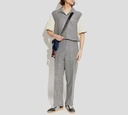 Dsquared2 - CAMISA DE LANA Y LINO BEIGE CON CUADROS EN BLANCO Y NEGRO