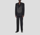 Off White - PANTALON NEGRO DE VESTIR Y COSTURA BLANCA