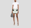 Off White - FALDA ELSTICA CON BLOQUES DE COLOR GRIS NEGRO Y VERDE