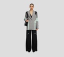 Off White - BLAZER CON BLOQUES DE COLOR GRIS NEGRO Y VERDE