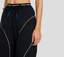 Off White - PANTALON DEPORTIVO NEGRO ANCHO CON FRANJA BLANCA