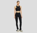 Off White - TOP CORTO NEGRO CON BANDA ELASTICA