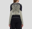 Off White - BODY GRIS CON AZUL MANGA LARGA