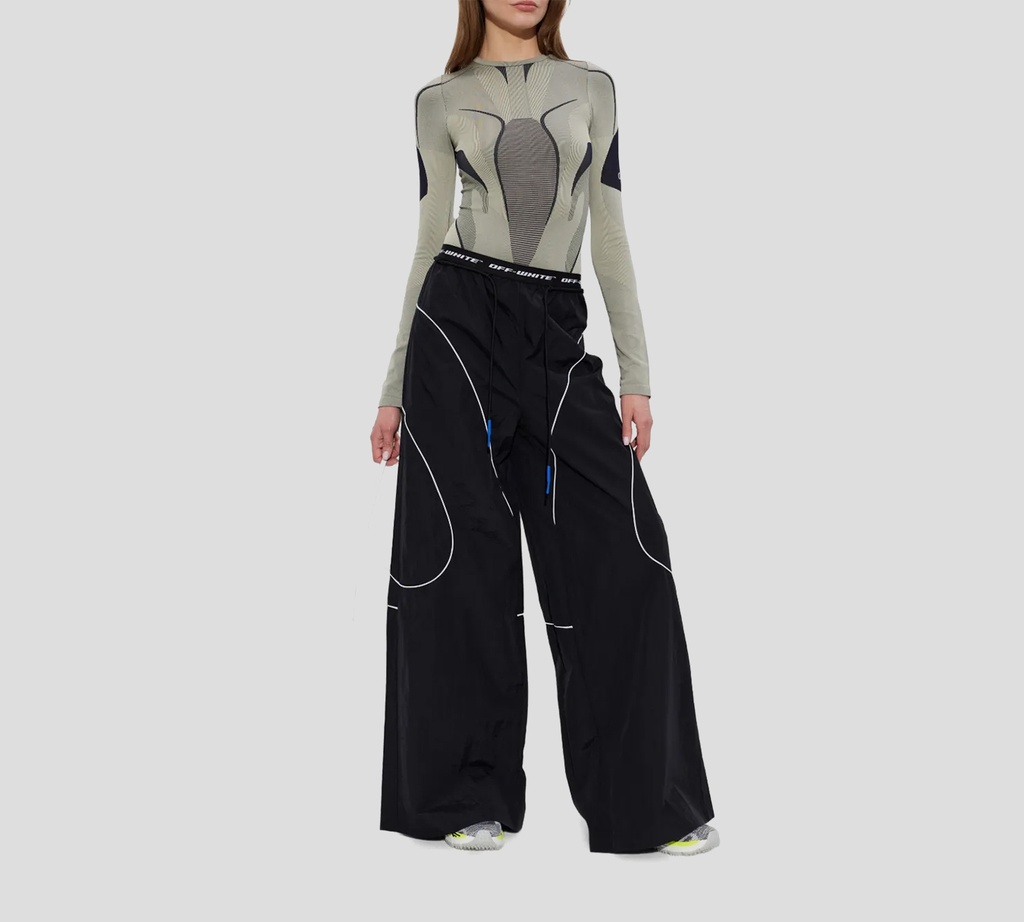 Off White - BODY GRIS CON AZUL MANGA LARGA