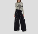 Off White - BODY GRIS CON AZUL MANGA LARGA