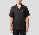 Philipp Plein - CAMISA NEGRA DE LINO MANGA CORTA