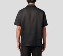 Philipp Plein - CAMISA NEGRA DE LINO MANGA CORTA