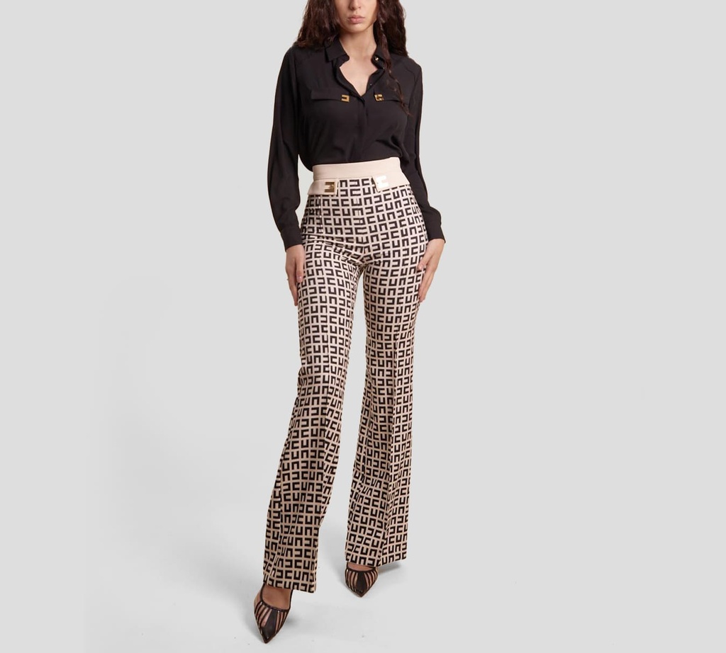 Elisabetta Franchi - BLUSA CON BOLSILLOS Y LOGO 110