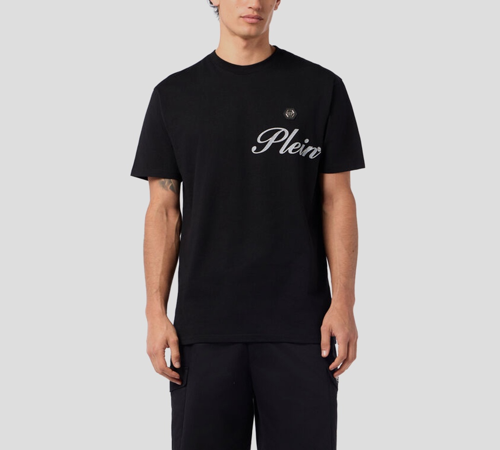 Philipp Plein - FRANELA NEGRA CON PLEIN BLANCO