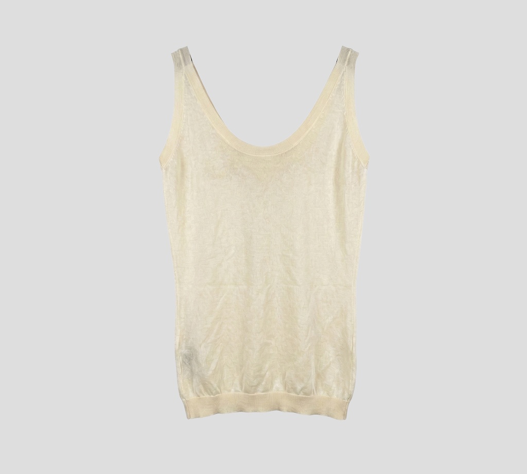 Elie Saab - TOP DE PUNTO BLANCO