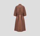 Herno - VESTIDO MARRON DE LINO