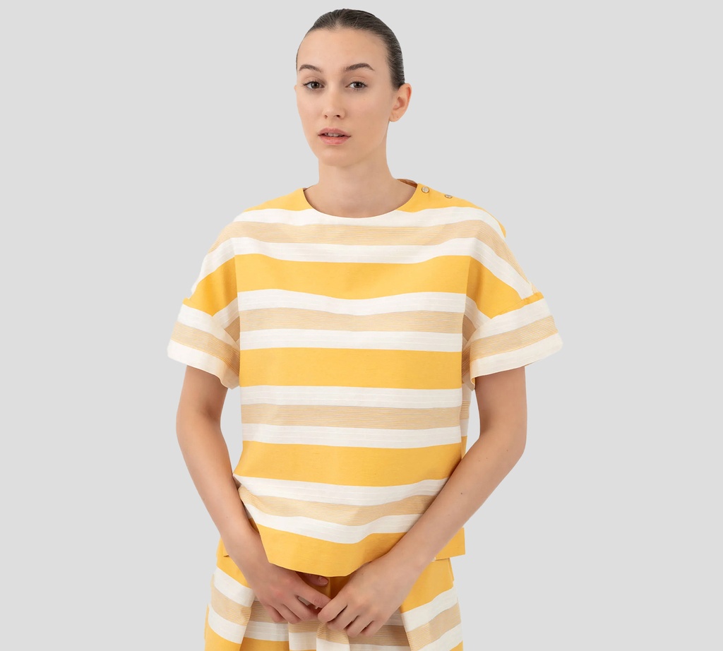 Herno - BLUSA AMARILLA DE LINO