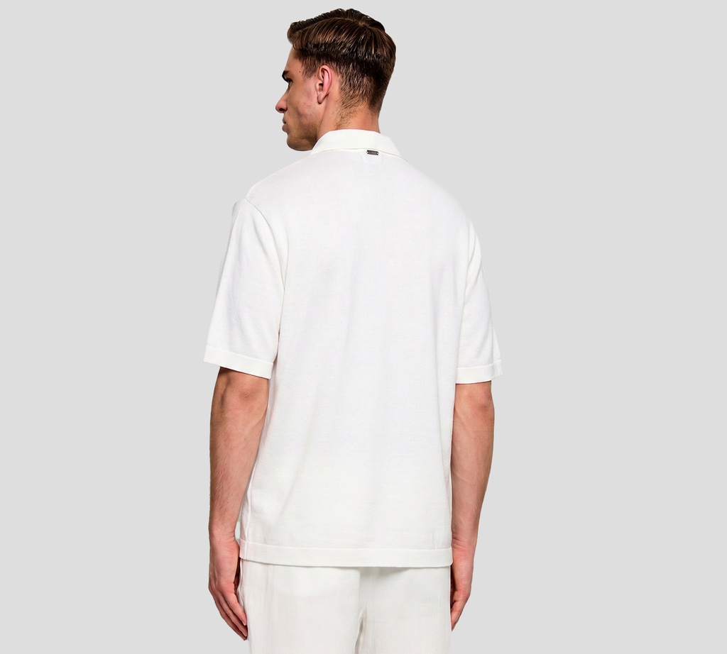 Herno - CAMISA BLANCA DE ALGODÓN ELASTICO